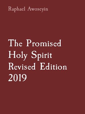cover image of The Promised Holy Spirit  Revised Edition 2019
